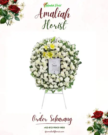 Krans Bunga Duka Kasokandel